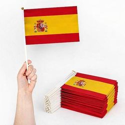 Partita mondiale di calcio 2026 Bandiera Bandiera portatile Spagna Ventilatori Cosplay Bambini Adulti Unisex Mascherata Feste Partita di calcio Evento di calcio Costumi di Halloween facili Vestirsi