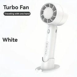 Ventilatore portatile turbo a 3 velocità - ricaricabile tramite USB, pieghevole, ideale per ufficio e viaggi. esterno, raffreddatore portatile a lunga durata, ventilatore per ciglia, colla per