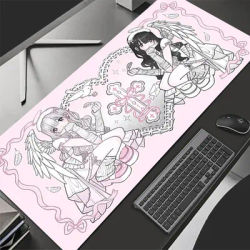 Kawaii tapis de souris Anime mignon fille Gabinete Gamer ordinateur tapis de bureau clavier accessoires de jeu tapis de souris en caoutchouc a-anime fille