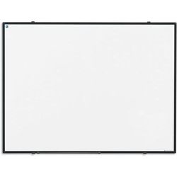 Tableau Blanc Softline Cadre Noir Revêtu Blanc-90x120 Cm - Smit Visual