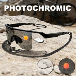 Photochromic Cycling Sunglasses for Men Women Bike Riding Driving Glasses Mountain Bicycle Sports Goggles Eyewear Uv400