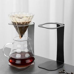Supporto in metallo per filtro da caffè - supporto riutilizzabile per filtro da caffè - supporto per filtro da caffè pour over per casa, cucina e ufficio