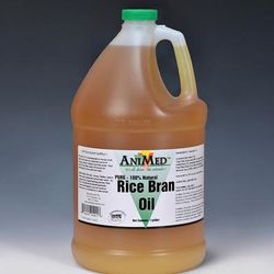 Pure 100% Natural Rice Bran Oil Equine Vitamin Supplement, 128 fl. oz.