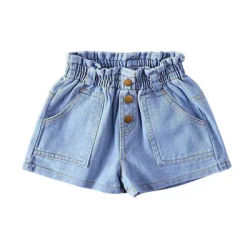 Short en jean d'été classique pour filles, léger, extensible, taille haute, décontracté et polyvalent, habillage quotidien en plein air