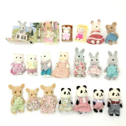 1pcs Original Animal Doll Critters Families Brand New Cute Anime Forest Family Action Figure Toy Play House Doll Girl Gifts