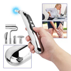 5 Heads Electronic Acupuncture Pen Acupoint Massage Laser Energy Meridian Pen Physiotherapy Instrument Pulse Point Body Massager