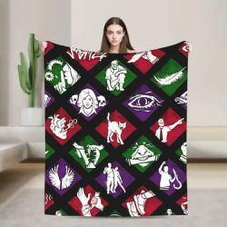 Deads by Daylights Blanket Soft Warm Pattern Plush Throw Blanket Couch Chair Sofa Bed Flannel Bedspread Bed Cover