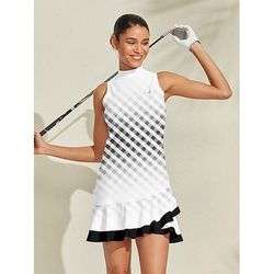 Per donna Abito da golf Rosa baby Nero Verde Senza Maniche Vestito Abbigliamento da golf da donna Abbigliamento Abiti Abbigliamento