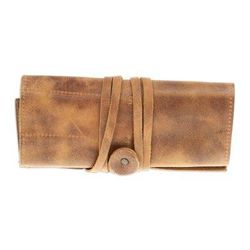 Saddle Tech,'Hand Crafted Genuine Brown Leather Pen and Cable Organizer'