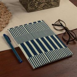Blue & Wondrous,'Patterned 100% Cotton Travel Planner with 30 Paper Pages'