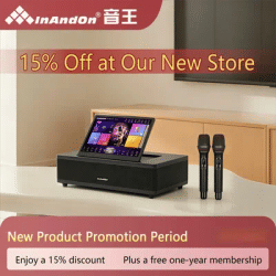 Touch Screen Karaoke Machine with 2 Wireless Mics, Support YouTube Home KTV Speaker System, Portable Bluetooth Party Box 12.2''