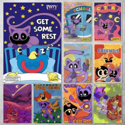 Video Game Poppy-p-playtimes Poster Wall Art For Study Living Room Decor Unique Home Decoration Picture
