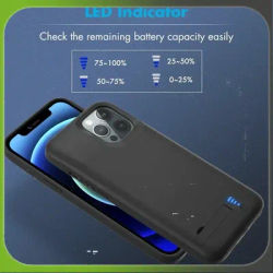 Nouvelle coque de chargement externe 10000 mAh 2026 pour iPhone 7 8 6 6S Plus, étui de recharge pour iPhone X XS XR 11 12 13 14 15 Power B