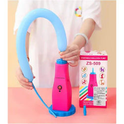 AC 100-240V Electric Long Bar Balloon Inflator Pump Pink Portable Balloon Inflating Machine ZS-509