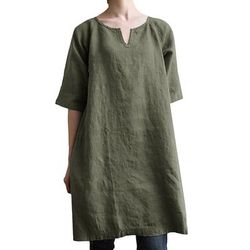 Retrò Vintage Medievale Rinascimento Camicia da notte Abito Tunica Maniche corte Pirata Vichingo Contadina Morbido Costume Per donna Halloween Carnevale Casual Quotidiano Fiera Rinascimentale Adulti