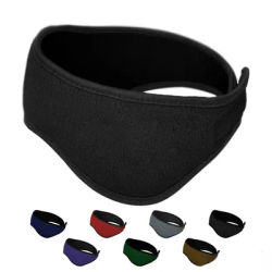 Bandeau cache-oreilles en IQUE dex pour hommes et femmes, cache-oreilles noir, cache-oreilles polaire, accessoires de bandeau de cheveux unisexes, sourire, drop sunshine, hiver, 1 pièce