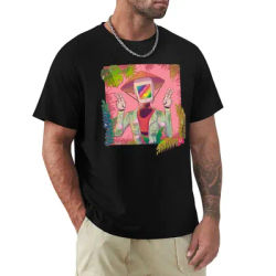 T-shirt avec personnage de jeu Stray, imprimé style rétro, haut décontracté