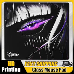 Tapis de souris en verre C-Clustrs Astra’s Gaze 450x400MM, grand format, tapis de bureau pour jeux électroniques, tapis de souris en verre photovoltaïque personnalisé