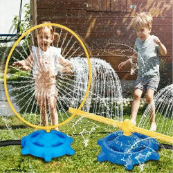 Water Spray Toy Rotating Water Sprinkler Outdoor Backyard Lawn Pool Sport Game Family Play Bath Toy Kid Toddler Birthday Gift