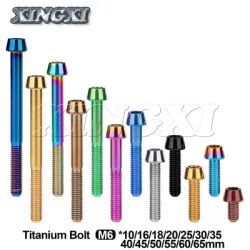 Xingxi Titanium M6x10 16 18 20 25 30 35 40 45 50 55 60 65mm Allen Key Taper Head Screw for Bicycle Headset Brake Bicicleta Bolts