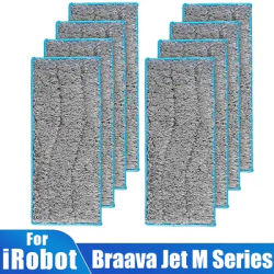 Wet Mopping Pads For IRobot Braava Jet M6 Robot Vacuum Cleaner, Washable Mop Cloths Rags Pads Replacement Accessories Parts