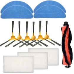 Robot Cleaner Main Roller Side Brush HEPA Filter Mop Cloth Rags for ABIR X5,X6,X8 Ropo Glass 3 Robotic Vacuum Cleaner Parts