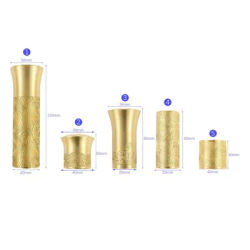1PC Furniture Leg Cover Foot Copper Tip Brushed Brass Gold Sofa Table Chair Legs Cap Protector Bottom Safe Pad Bed Table Holder
