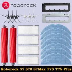 Roborock S7 S70 S7Max T7S Plus Robot Vacuum Cleaner Accessories Main Brush Cover HEPA Filter Mop Pad Spare Parts