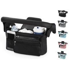 Baby Stroller Storage Baby Travel Hanging Bag Mummy Shoulder Bag Phone Bottle Holder Pram Diaper Bag Baby Stroller Accessories