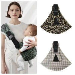 Baby Going Out Safety Wide Shoulder Strap Carrier Retro Pattern Portable Front Hug Type Back Baby Out for The Baby Waist Stool