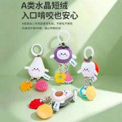Newborn baby carriage pendant rattle, baby carriage wind chime, baby car bed bell, soothing hanging ornament, seat toy