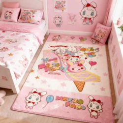 Japanese Cartoon Mp Cute Bedside Carpet Floor Mat Plush Stain-resistant Cushion Sofa Coffee Table Carpets for Living Room