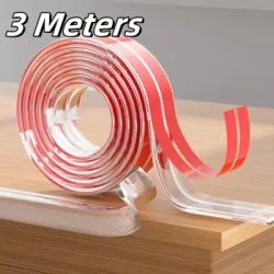 3 Meters Transparent PVC Baby Protection Table Edge Guard Furniture Corner Protector Strip Kids Collision Proof Soft Bumper
