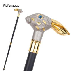 Silver Golden Rabbit Long Ear Gentleman Decorative Cane For Halloween For Cosplay And Parties, For Cosplay & Party