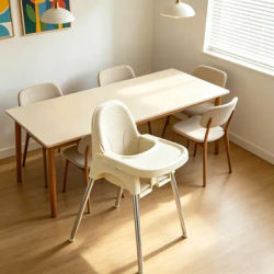 AOLIVIYA Multi Functional Metal Baby High Chair Infant Dining Portable Home Table Stool Seat For Childrens Growth Kids Room A694
