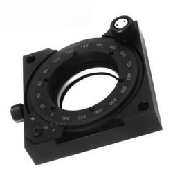 Plateforme rotative de haute précision pour microscope, support numérique polarisant pour rotation d'angle de lentille et de plateau d'échantillons