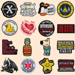 Cool Dog Patches On Clothes Mexican Cartoon Embroidered Patches Sew Badges Iron On Patch DIY Clothing Accessories