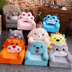 Kids Couch Fold Out Foldable Princess Children Sofa Cute Cartoon 2Layers Mat Lazy Folding Small Sofas Children Furniture