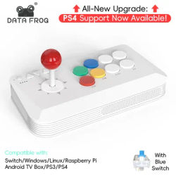 DATA FROG Y5A Arcade Stick for Switch 2/PC - Wireless Bluetooth/2.4G/Wired Fighting Game Controller