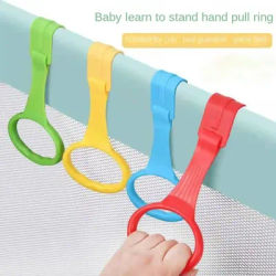 2/4PCS Pull Ring For Playpen Baby Crib Hooks Stand Rings Baby Walking Assist Tools Baby Toys Bed Rings Playpen Accessories