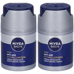 Nivea Men Anti-Age Hyaluron Crema Viso Idratante FP15 50 ml, viso uomo