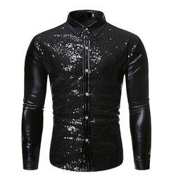 Disco Anni '80 Blusa / Camicia Disco Costume Per uomo Costume di Carnevale Mascherata Feste Addio al Nubilato Parata dell'Orgoglio Adulti Blusa
