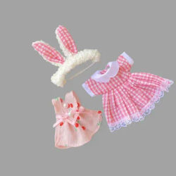 Doll's Clothes Suitable For 15-17cm 1/8 1/12 Ratio Ob11 BJD Doll Dress Set Lolita Accessories Toy Accessories