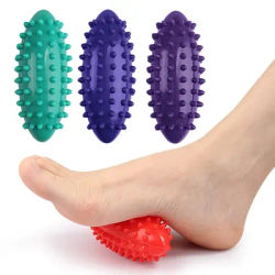 1 balle de massage en forme de concombre de mer, bâton de massage pour la relaxation musculaire, idéal pour les épaules, le cou, les jambes et les plantes des pieds (couleur aléatoire)
