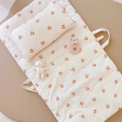 Korean Fashion Baby Mattress for Cradle Cute Cartoon Embroidery Animal Infant Bed Mattresses Portable Soft Cotton Mattresses New