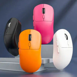 Best-Selling Mute Wireless Mouse 4-Color Rechargeable Ergonomic Game Mouse Dual-Mode Bluetooth Computer Game Mouse Office Compu
