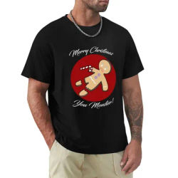 Gingerbread Man Christmas - T-shirt vert basique pour tenue de tous les jours