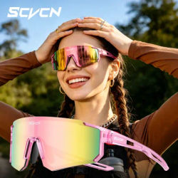 SCVCN UV400 Women Bicycle Cycling Goggles Hiking Eyewear Outdoor Cycling Sunglasses Men Road Sports Mountain Climbing Glasses