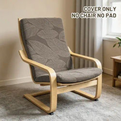 1PC Jacquard Chair Cover Lounge Poang Chair Pad Slipcover Anti-Slip Home Furniture Protector Decor for Living Room