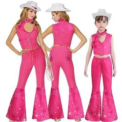 Regina delle nevi Bambola Costume Cosplay Mascherata Retrò Vintage Rosa Acceso for Per donna Ragazze Bambini Adulti Mascherata Settimana del libro Sinfonia di storie Addio al Nubilato
